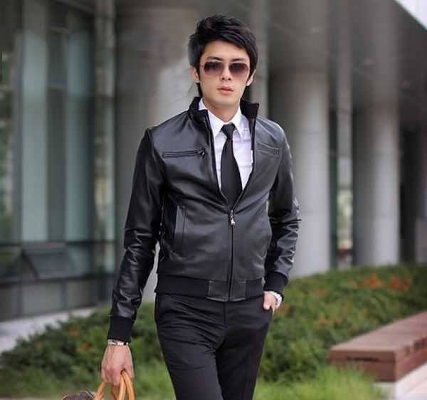Model Jaket Kulit Sintetis KIPOP Model Jaket Korea Pria Terbaru Dengan Gaya Korean Style